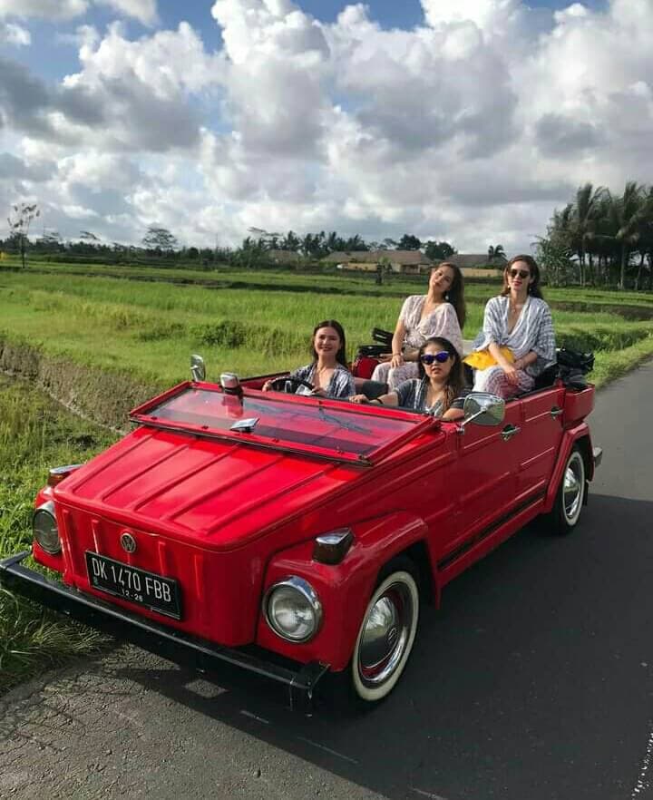 Classic Volkswagen on a private Bali tour